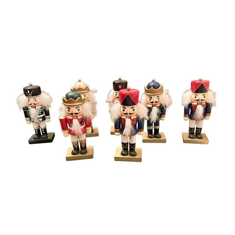 Nutcracker Place Card Holders Set of 7 Wooden